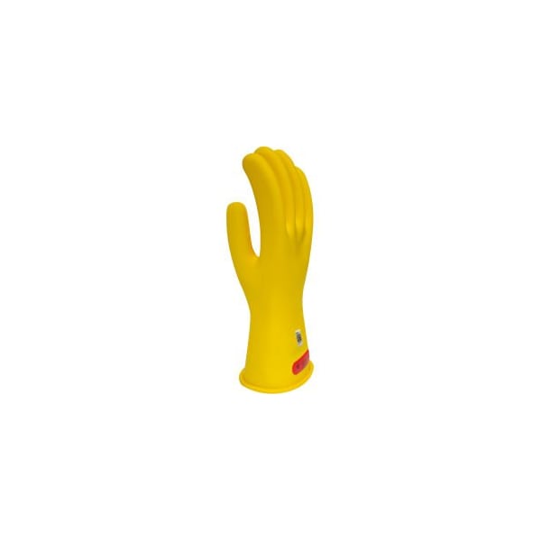 ArcGuard Class 0 Rubber Voltage Gloves, Yellow, Size 9,